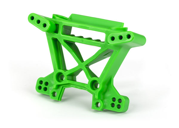 9038G Shock tower, front, extreme heavy duty, green (for use with #9080 upgrade kit)