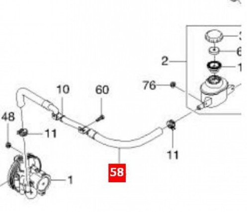 ท่อน้ำมันเพาเวอร์ OPTRA 1.6 (แท้ GM)