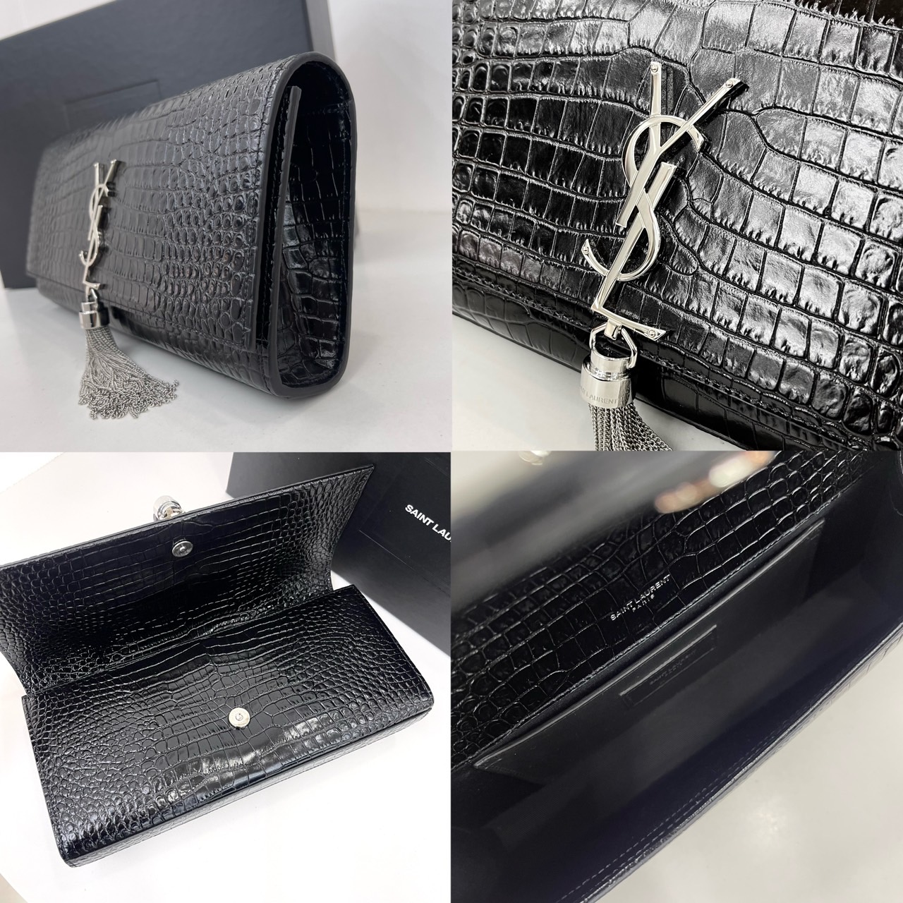 YSl Kate Croc Clutch มือสอง