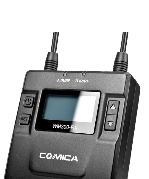 COMICA CVM-WM300C ชุดไมค์ไร้สายสำหรับกล้องวีดีโอ 80 ชาแนล ย่าน UHF