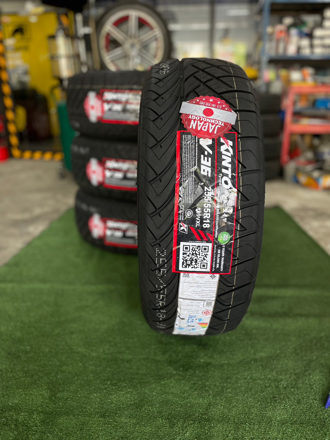 KINTO V36 255/50R18 ยางใหม่ปี2023 (โปรโมชั่น)
