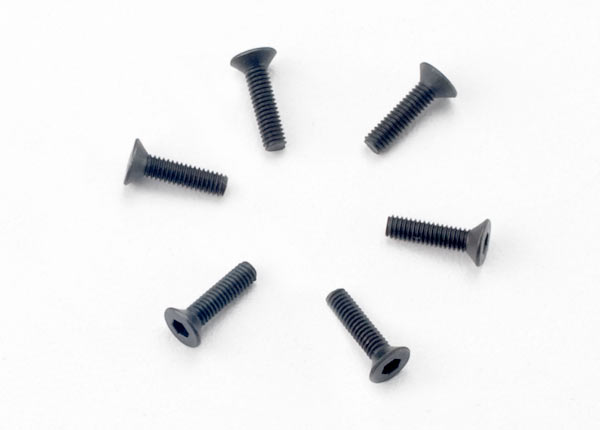 2523 Screws, 2.5x10mm countersunk machine (hex drive) (6)