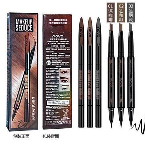 novo seduce eye makeup โนโว ดินสอเขียนคิ้ว+อายไลน์เนอร์