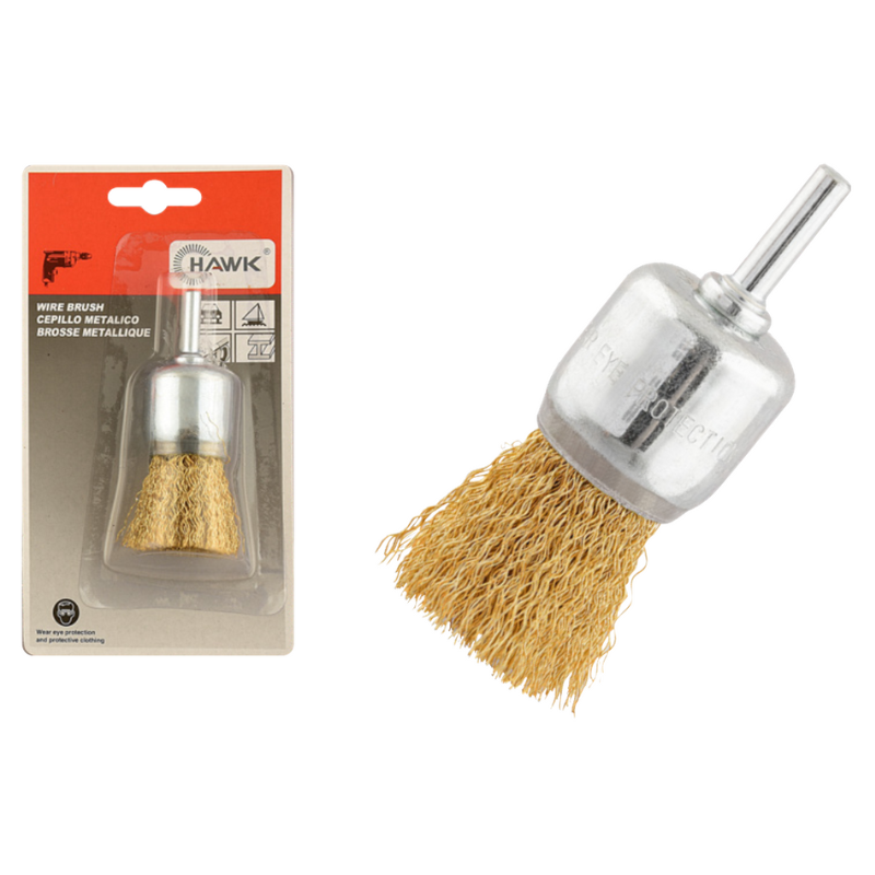 แปรงภู่กันลวดสีทอง แกน 1/4" รุ่น 509 HAWK
