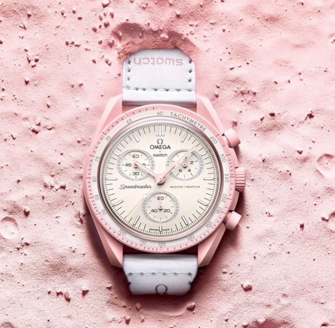 นาฬิกาข้อมือผู้หญิงSwatch x Omega Bioceramic Moonswatch Mission to Venus #SO33P100