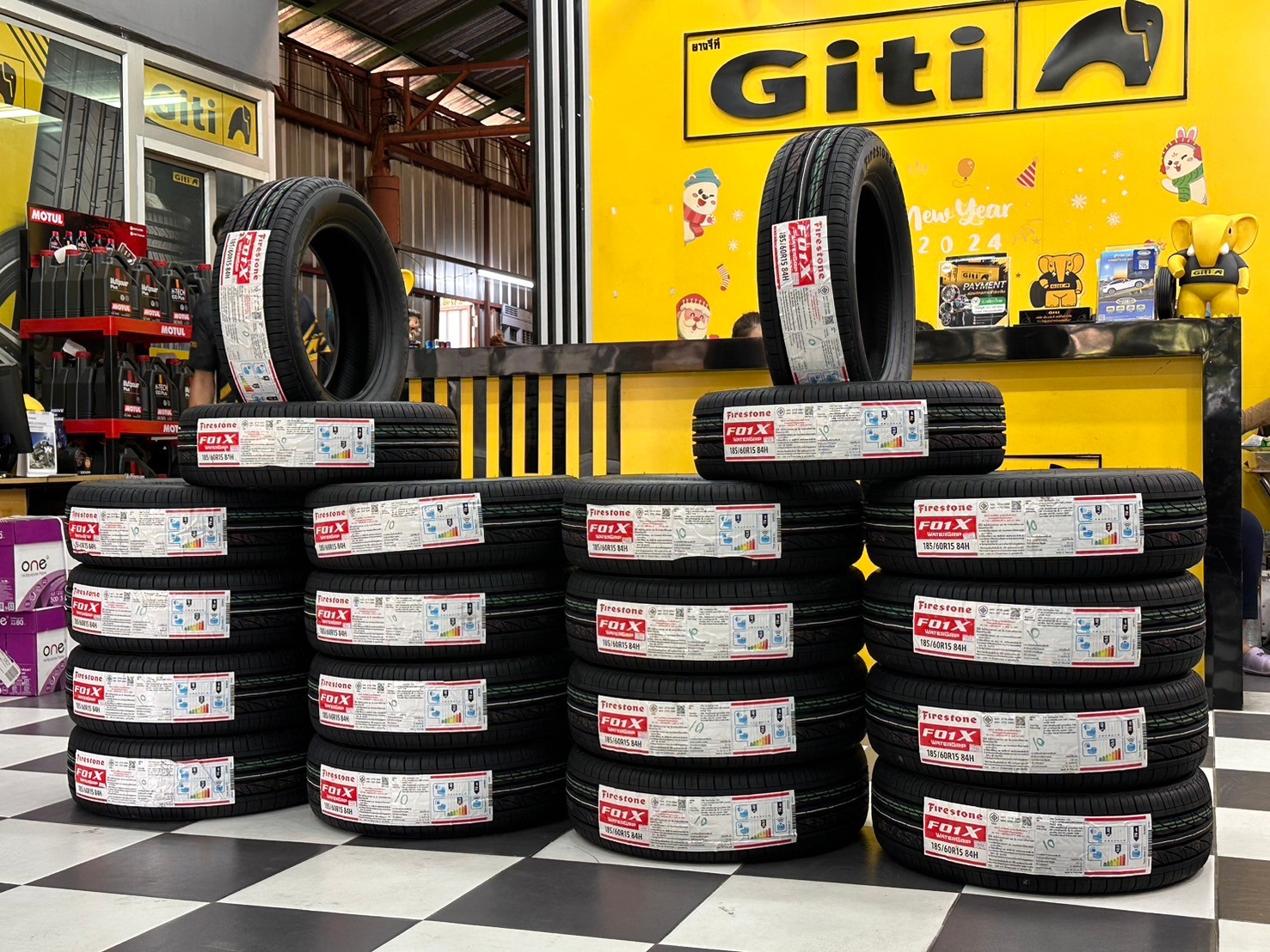 #ยางไฟร์สโตน #Firestone #F01X 185/60R15 ยางใหม่ปี2024 ราคา่โปรโมชั่นพิเศษ สินค้ามีจำนวนจำกัด