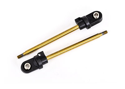 7863T Shock shaft, 92mm (GTX) (TiN-coated) (2) (assembled with rod ends & hollow balls)