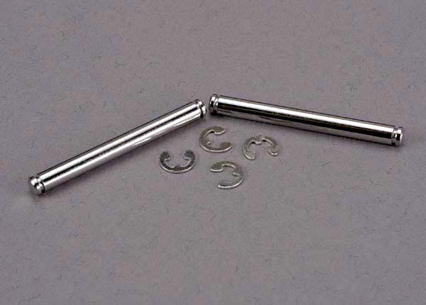 2637 Suspension pins, 31.5mm, chrome (2) w/ E-clips (4)