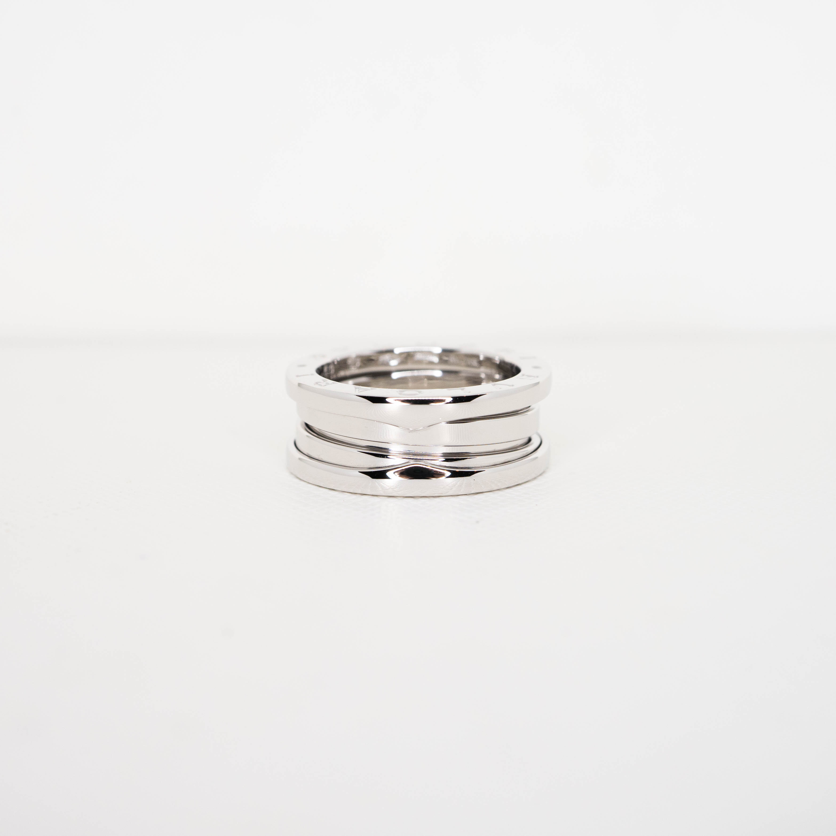 แหวน Bvlgari B.zero1 3band ทองขาว18K ไซส์ 50# (Used)
