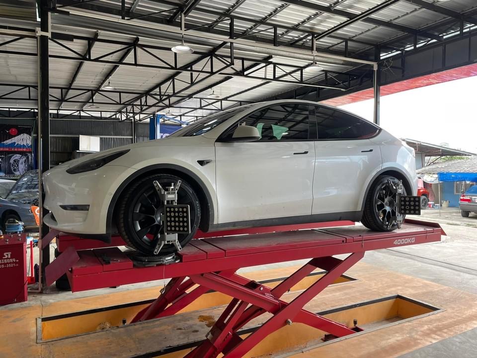 🚘 #TESLA_MODEL Y เปลี่ยนยาง #OTANI #KN1000 255/40R20