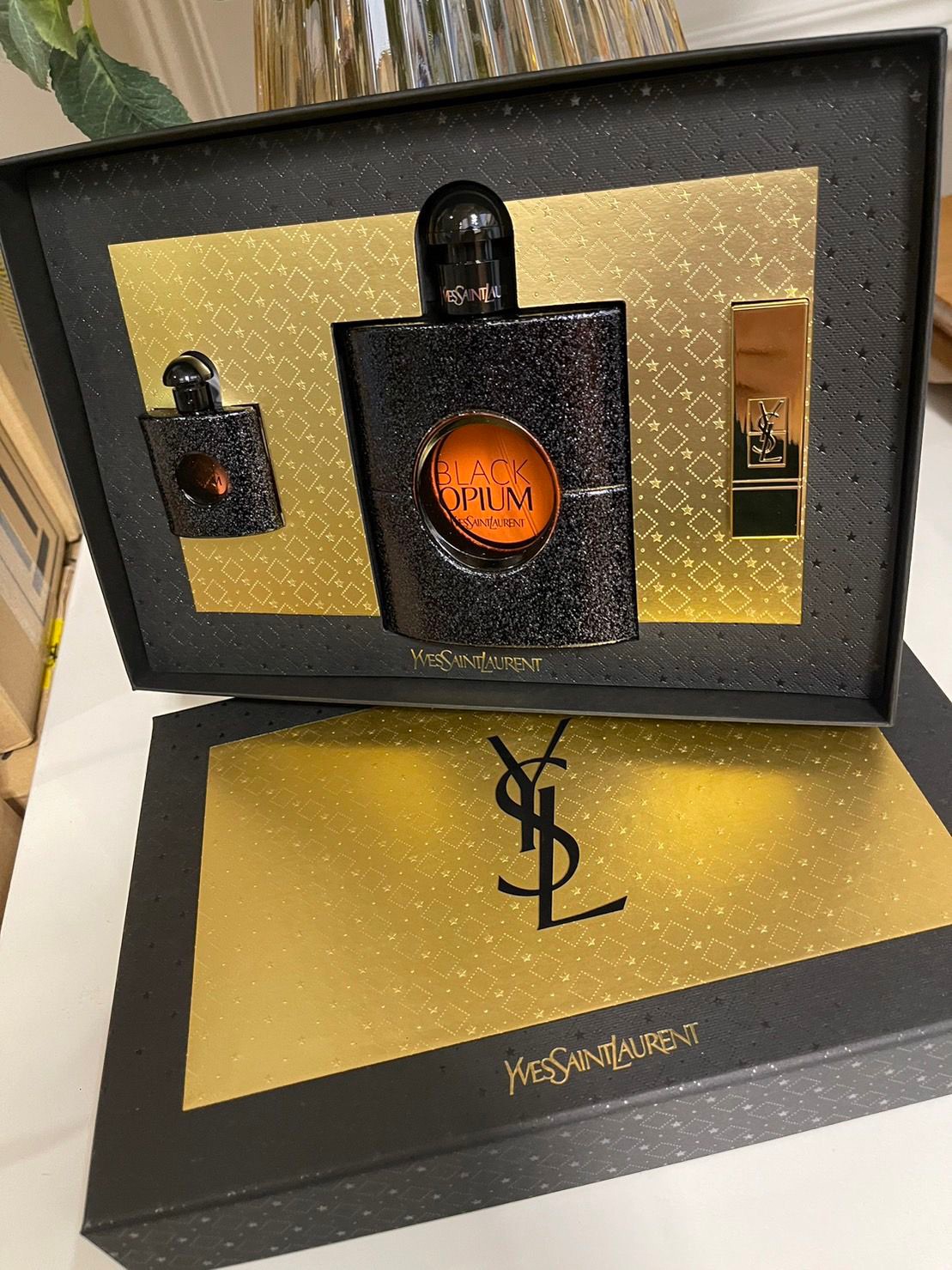 เซตน้ำหอมเคาร์เตอร์แบรนด์แท้ น้ำหอมแท้YSL Black Opium EDP SET