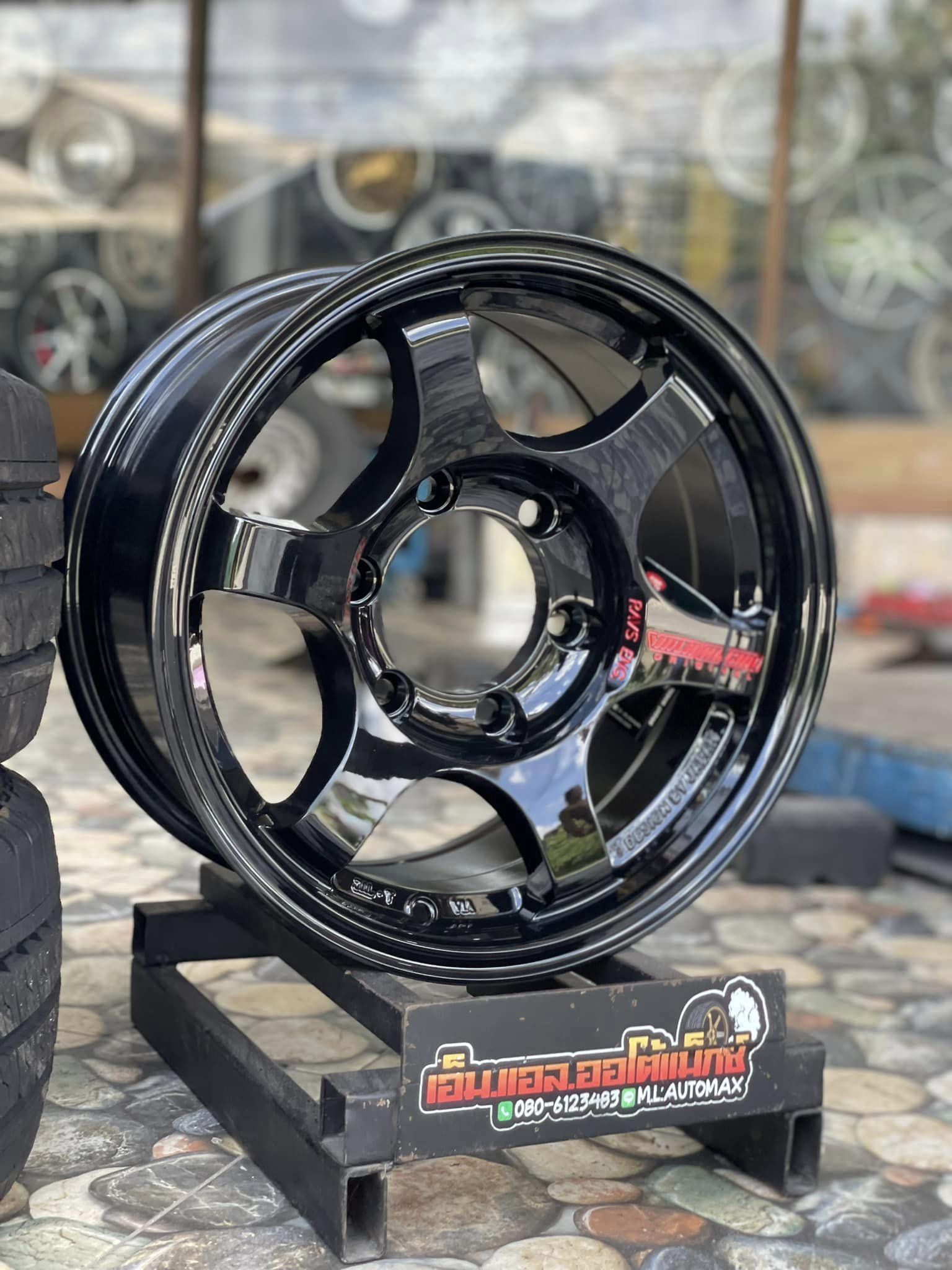 #ISUZU_DMAX 🚘❤️💫 🛞🐘#GOODYEAR_CARGO MAX_215/70R15 ❤️ 🛞 #ล้อแม็กซ์ ใหม่ขอบ15 TE37 SUV 15X8 6X139.7 ET20 สีดำหยอดแดง🛞