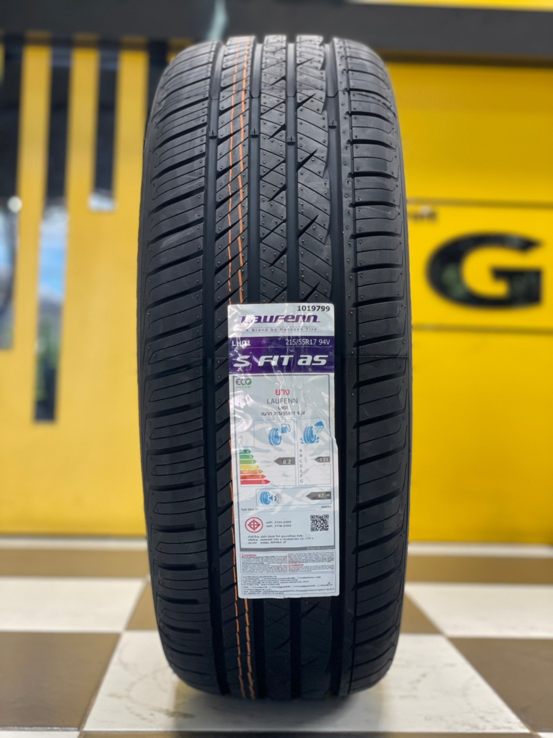 ยางLaufenn S Fit As 215/55R17 ยางใหม่ปี2022 ยางสัญชาติเกาหลี