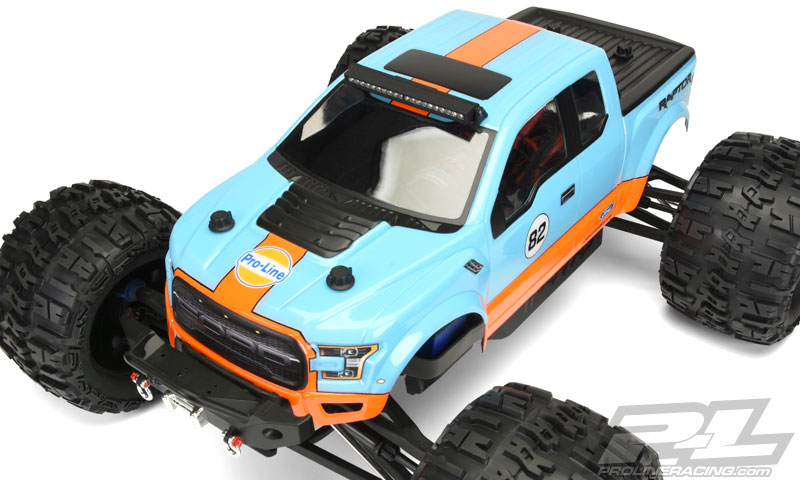 PRO346800 [PRE-ORDER 30-45วัน] 1/8 2017 Ford F-150 Raptor Clear Body: Monster Truck
