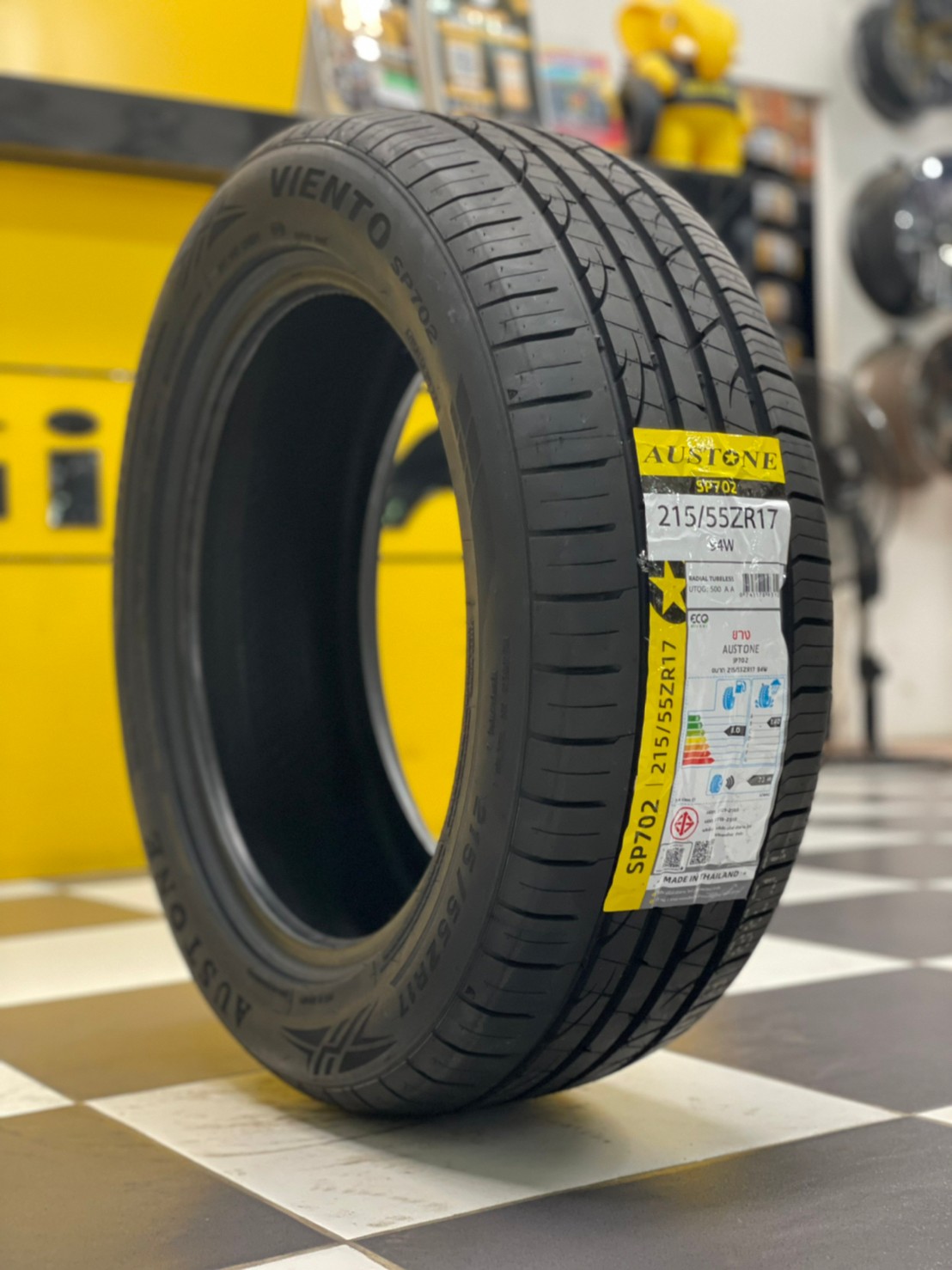 215/55R17ยางใหม่AUSTONE SP602 ยางผลิตไทย คุ้มค่ารับประกันบาดบวมเบียดตำ365วันเคลมฟรี ยางใหม่ปี2022