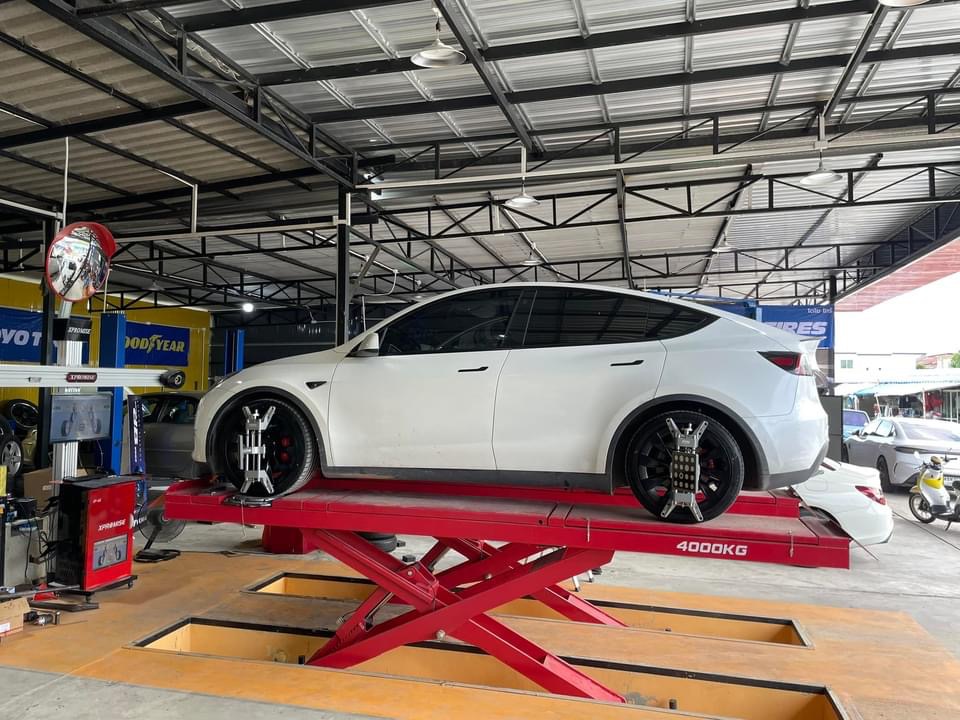🚘 #TESLA_MODEL Y เปลี่ยนยาง #OTANI #KN1000 255/40R20