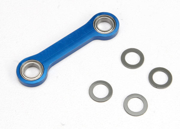 5542X Drag link, machined 6061-T6 aluminum (blue-anodized)/ 5x8x2.5 ball bearing (2)