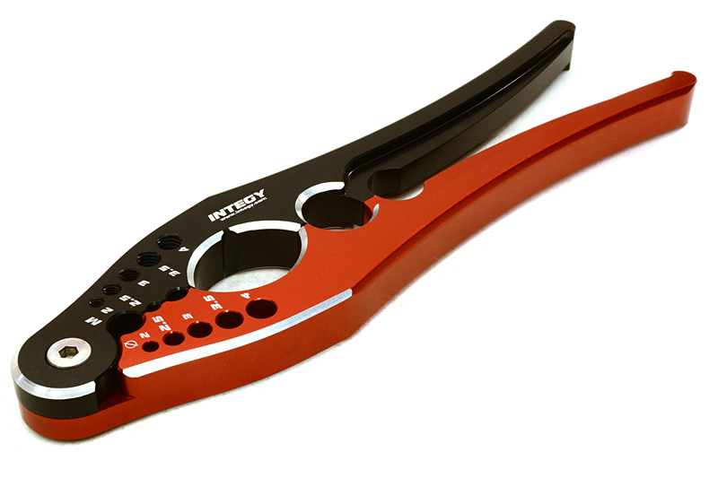 INT-C27138BLACKRED Billet Machined Maintenance Shock Shaft Pliers