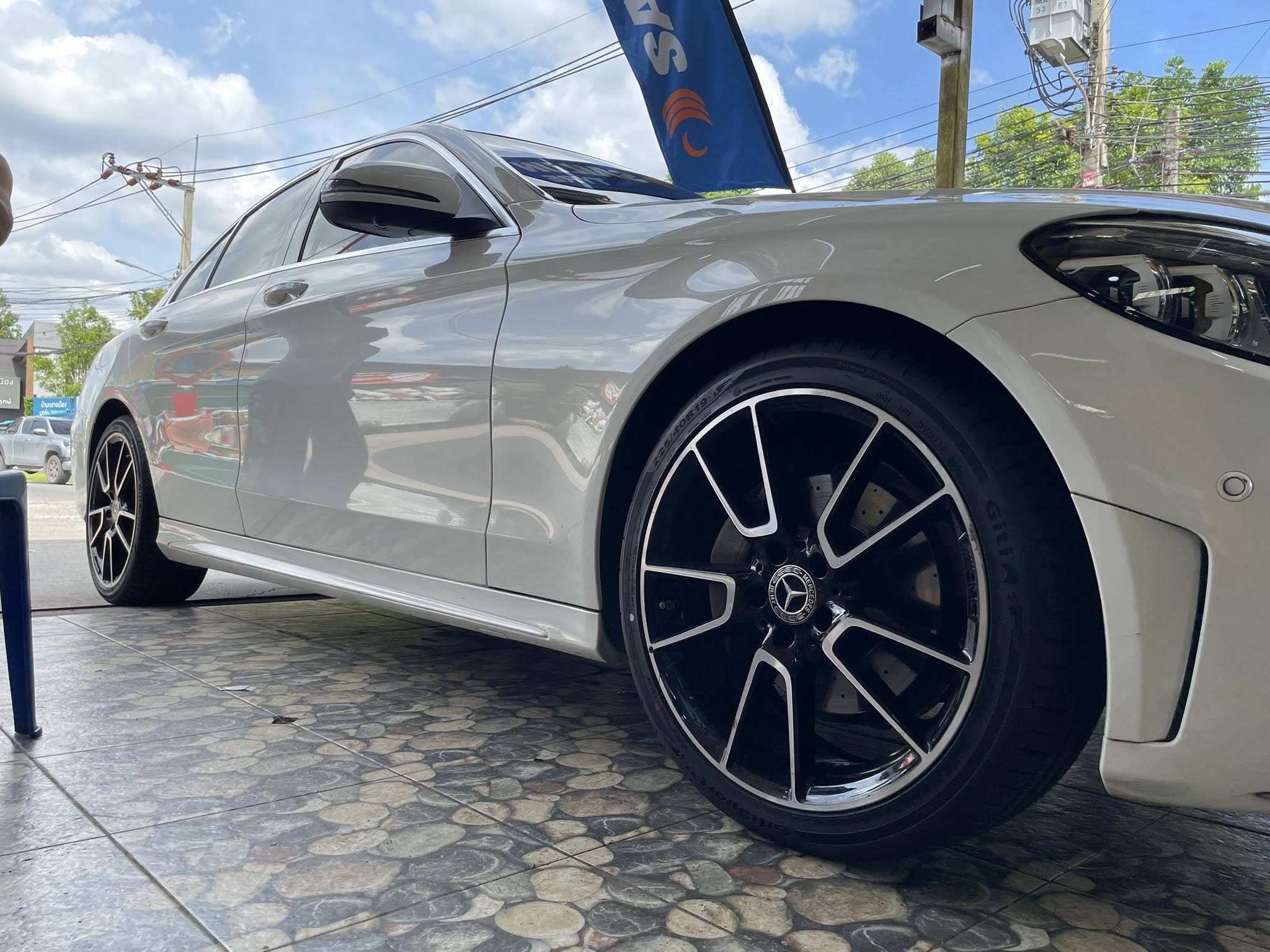 BENZ_C220d เปลี่ยนยาง 🛞🐘#GITI_SportS2_225/40R19 🛞 #GITI_SportS2_255/35R19