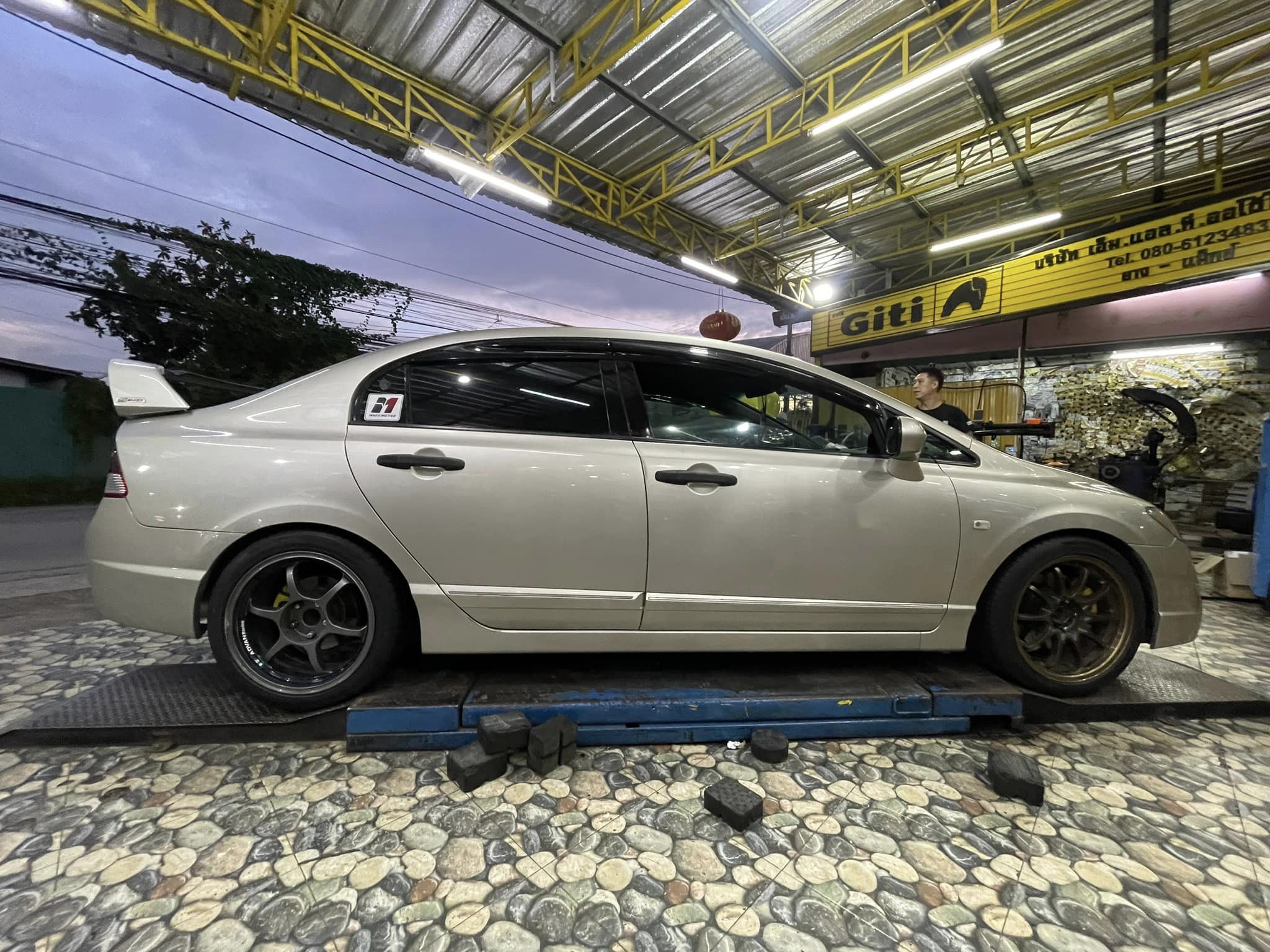 #HONDA_CIVIC เปลี่ยนยาง #HANKOOK_V12_225/45R17