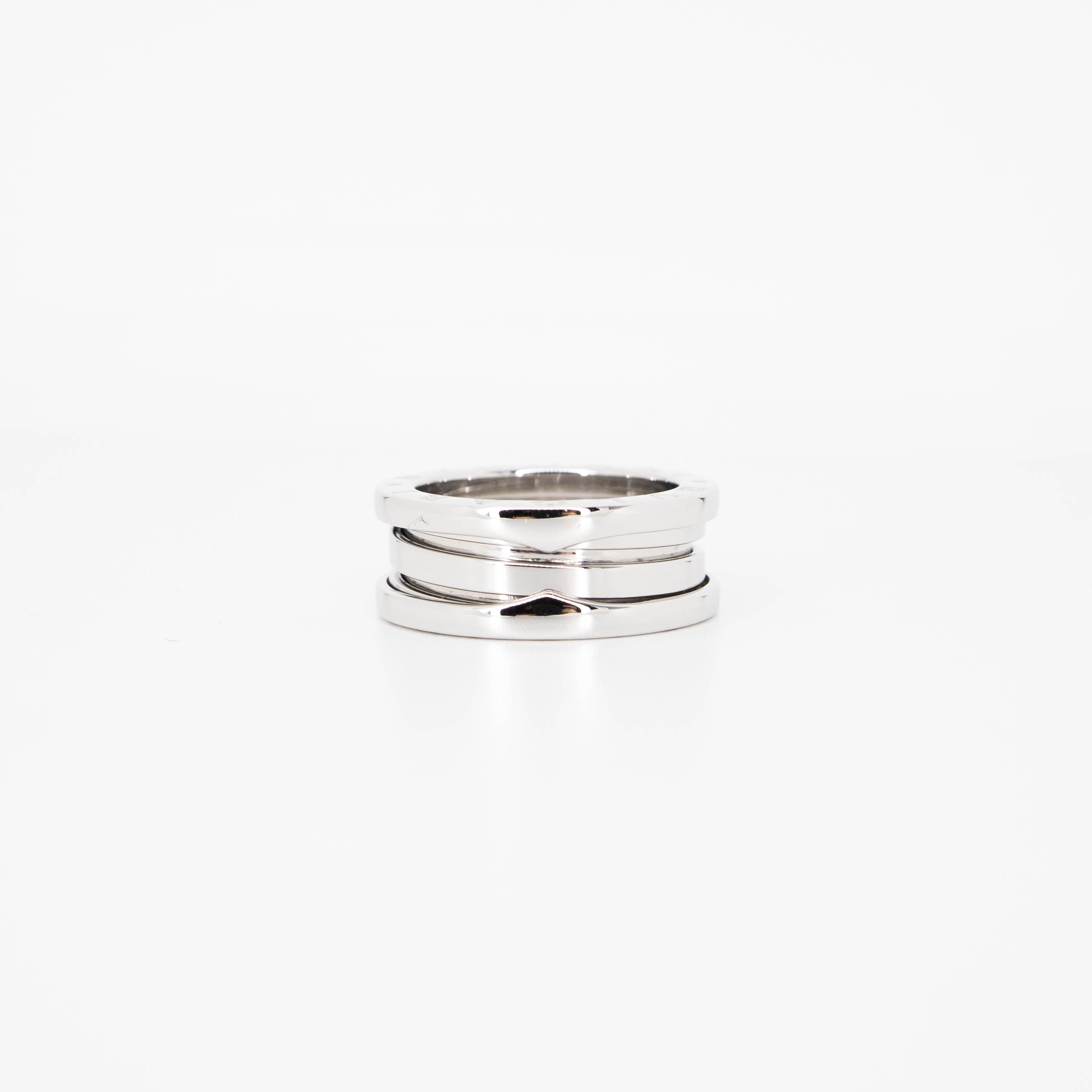แหวน Bvlgari B.zero1 2band ทองขาว18K ไซส์ 50# (Used)