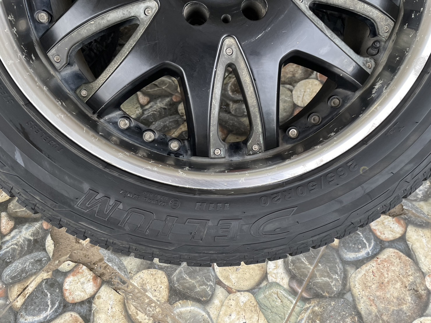 ล้อแม็กซ์ INFINY R-9 ขอบ20 20x9 ET20 6x139.7 สีดำขอบเงา ล้อผลิตไทย พร้อมยาง 265/50R20