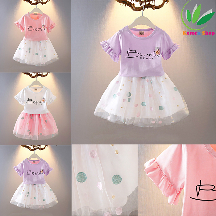 ชุดกระโปรงเด็ก Kesorn Shop ชุดเสื้อและกระโปรงเด็ก น่ารัก น่ารัก สวยใสสไตล์ตะวันตก สวมใส่สบายๆ สำหรับน้องๆ 1-9ปี ชุดเดรสเด็กผู้หญิง เสื้อผ้าเด็กผู้หญิง กระโปรงเด็ก ชุดเด็กผู้หญิง Baby clothes Denim skirt