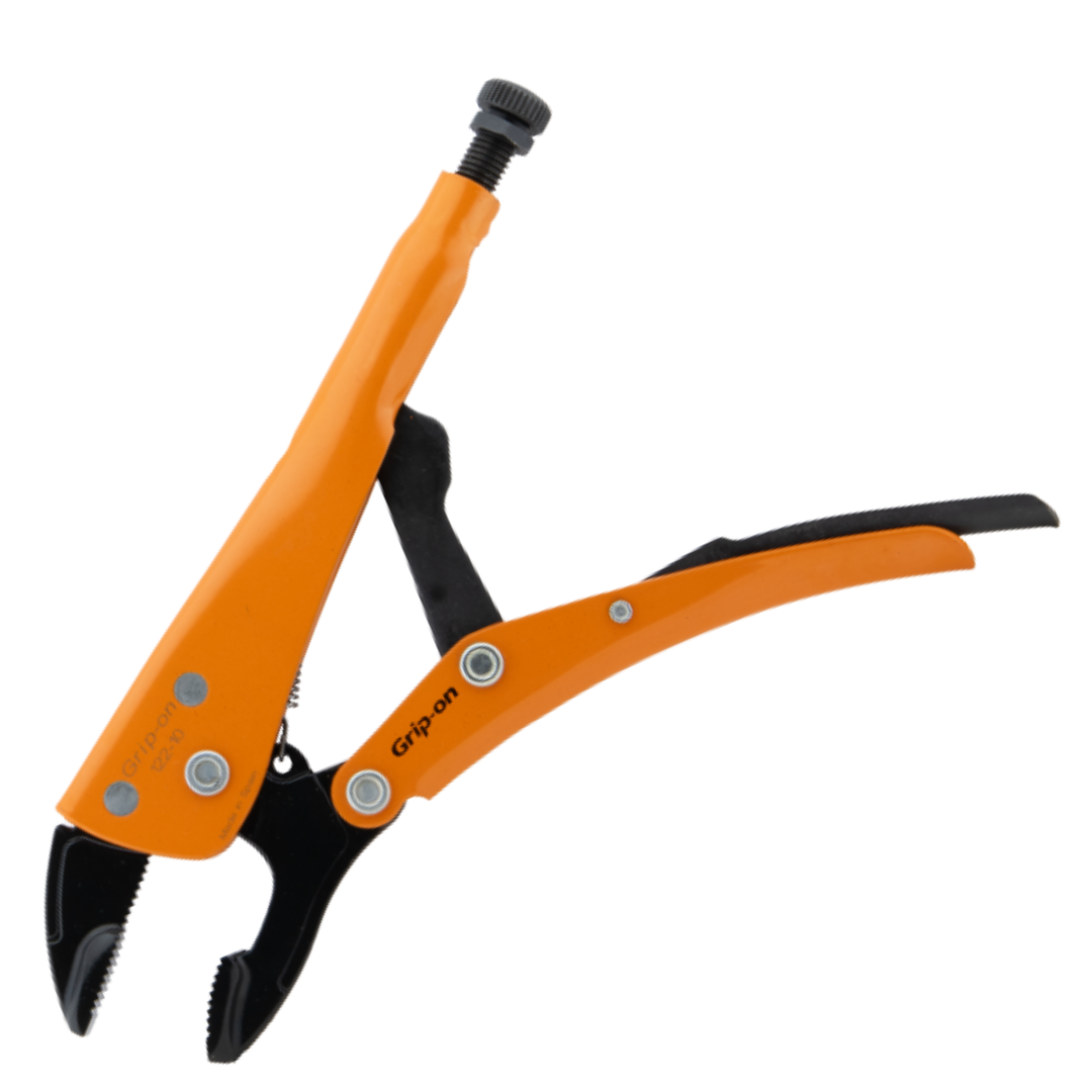 คีมล็อคปากตัววี ขนาด 10" No.122-10 GRIP-ON