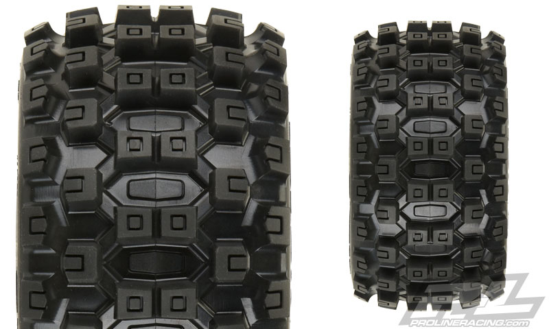 PRO-10125-10 Badlands MX28 2.8" All Terrain Tires Mounted for Stampede 2wd & 4wd Front and Rear, Mounted on Raid Black 6x30 Removable Hex Wheels