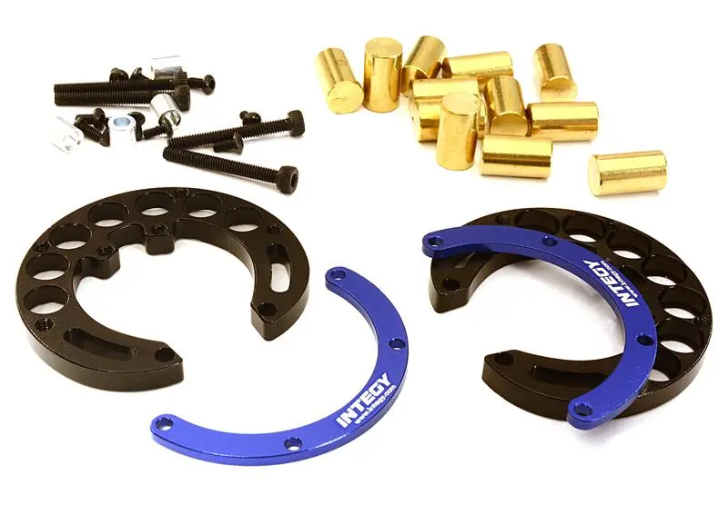 INT-C27939BLUE Portal Axle Counterweight Add-On (2) for Traxxas TRX-4 Scale & Trail Crawler
