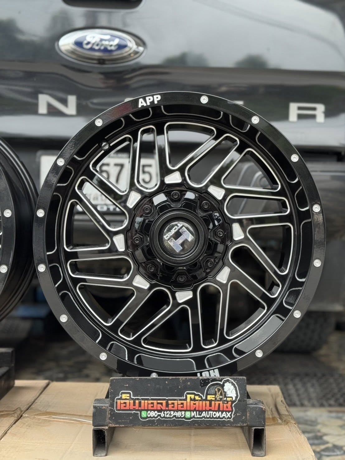 FORD_RANGER🚘เสริมหล่อ เป็นล้อสายลุย 🛞🐘#ล้อHAMMER H01 18X9 6X139.7 ET0 BKS