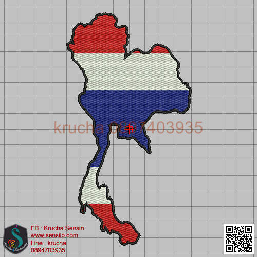 ไฟล์บล็อคปัก แผนที่ธงชาติ 1