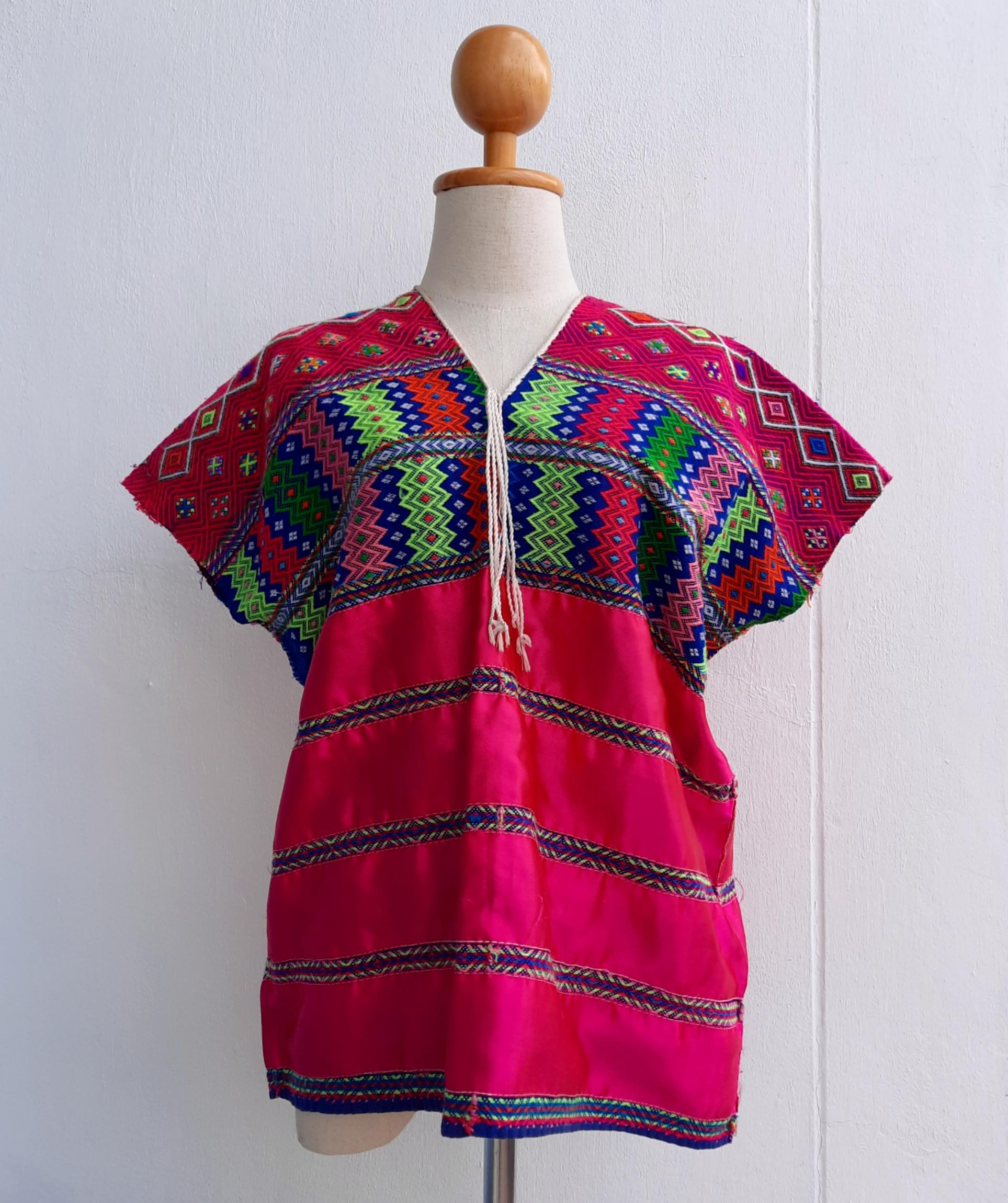 เสื้อกะเหรี่ยงโป สีสวยสด (ผ้าใหม่)