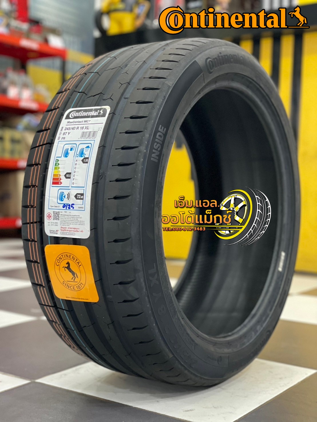 ยาง Continental MaxContact MC7 245/40R18 ยางใหม่ปี2025
