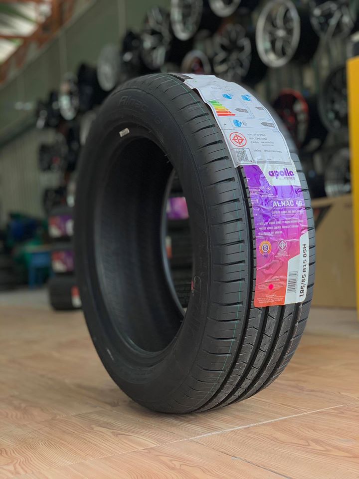 ยางใหม่ Apollo Alnac4G 195/55R15 ยางผลิตปี2020