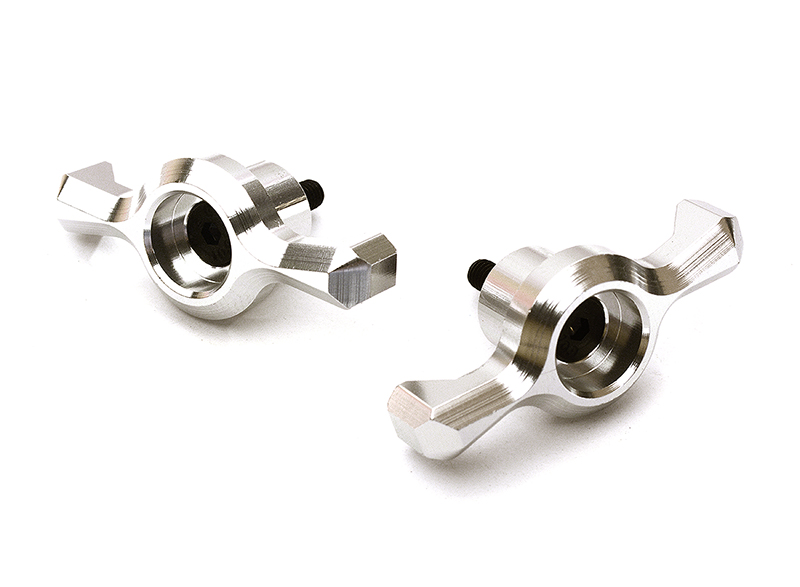 INT-C28871SILVER Alloy Rear Spare Tire Lock Nuts for Traxxas 1/7 Unlimited Desert Racer