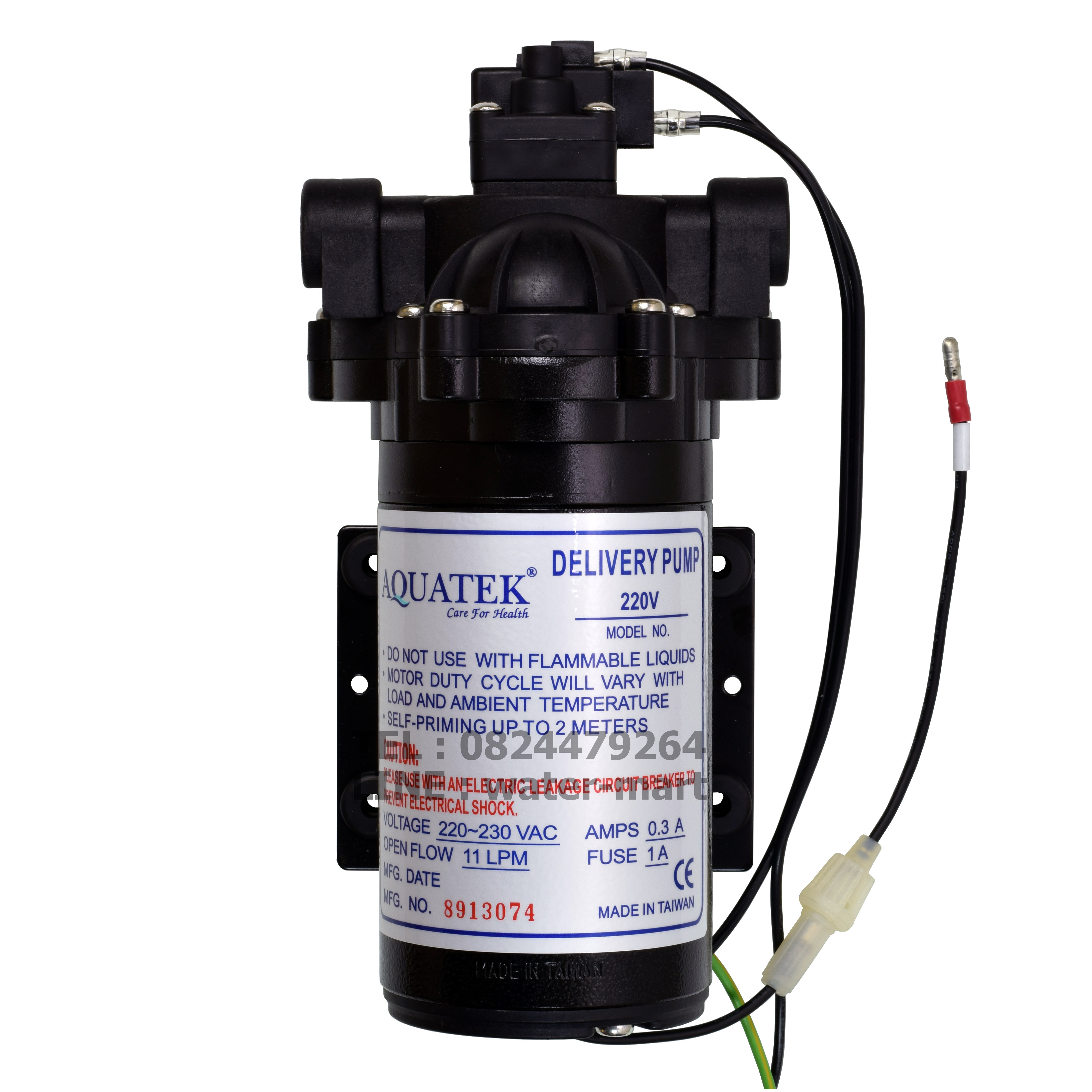 Delivery Pump AQUATEK 220V, ปั๊มดูดจ่ายน้ำ 11 ลิตรต่อนาที สำเนา