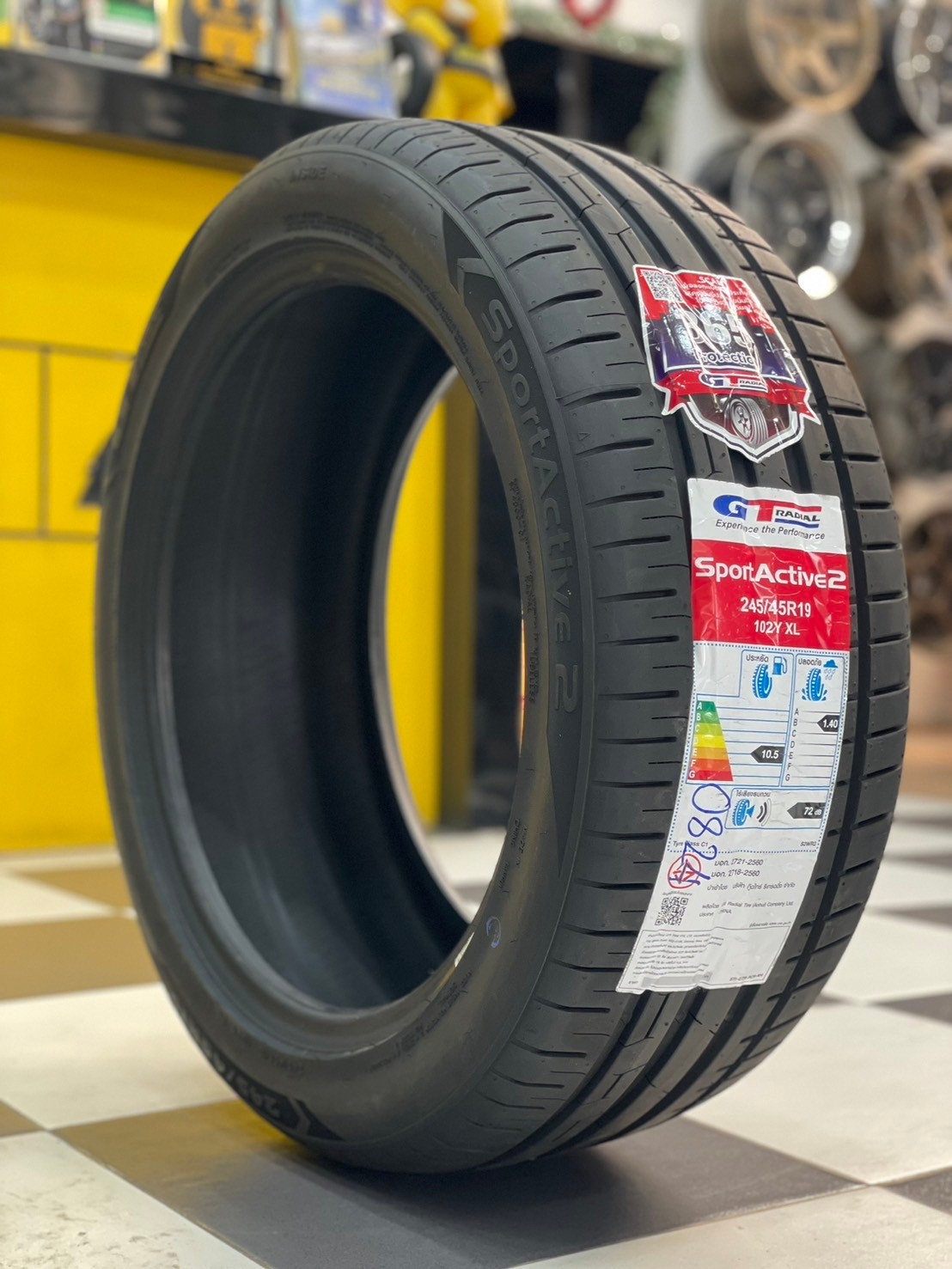 ยาง GT RADIAL SportActive2 245/45R19 ยางใหม่ปี2024 🔥 ราคาโปรโมชั่น 🔥