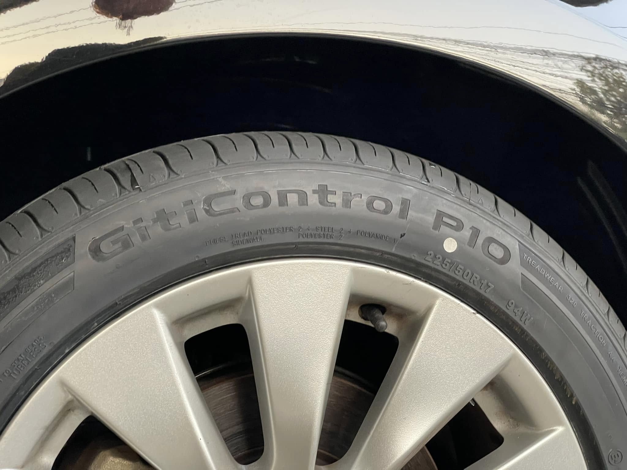 #HONDA_ACCORD🛞 เปลี่ยนยาง #GITI_CONTROL P10 225/50R17 #บริการตั้งศูนย์ล้อ❤️