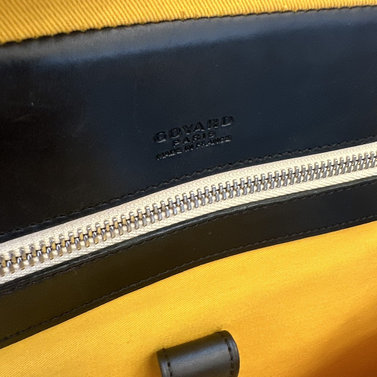 กระเป๋าใส่เอกสาร Goyard Black Goyardine Canvas and Leather Ambassade PM Briefcase มือสอง