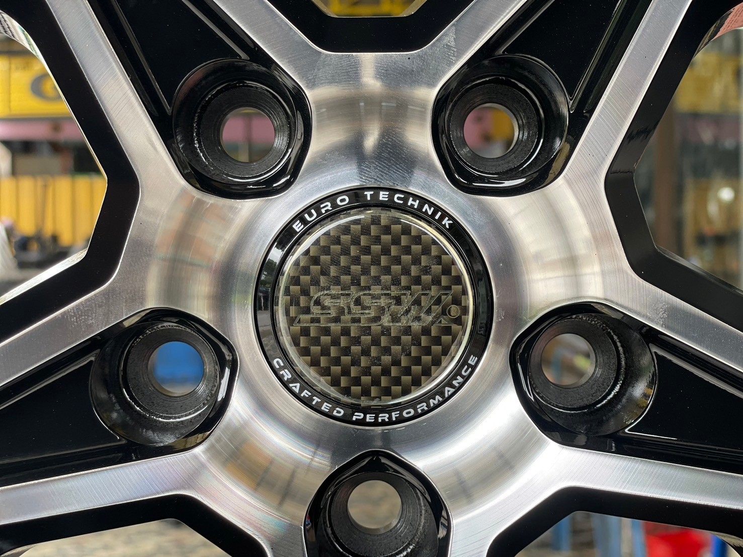 #ล้อแม็กซ์ขอบ18 #SSW366 หล่อ เท่ สไตล์VIP 18x9 ET40 5x114.3 สีดำขอบขาวเงา