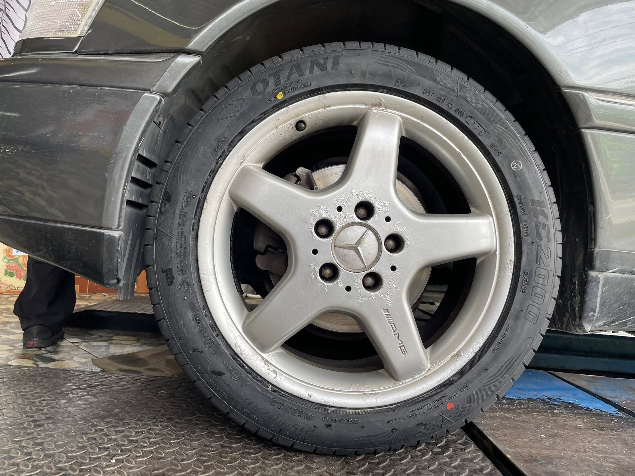 BENZ_C220 เปลี่ยนยาง 🛞🐘#OTANI_KC2000_215/50R17