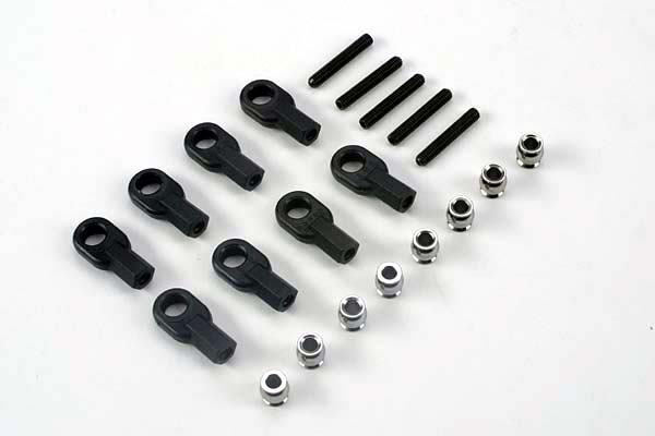 4341 Tie rod set, steering/ rear camber links (2) rod ends (8)/ hollow ball connectors (8)