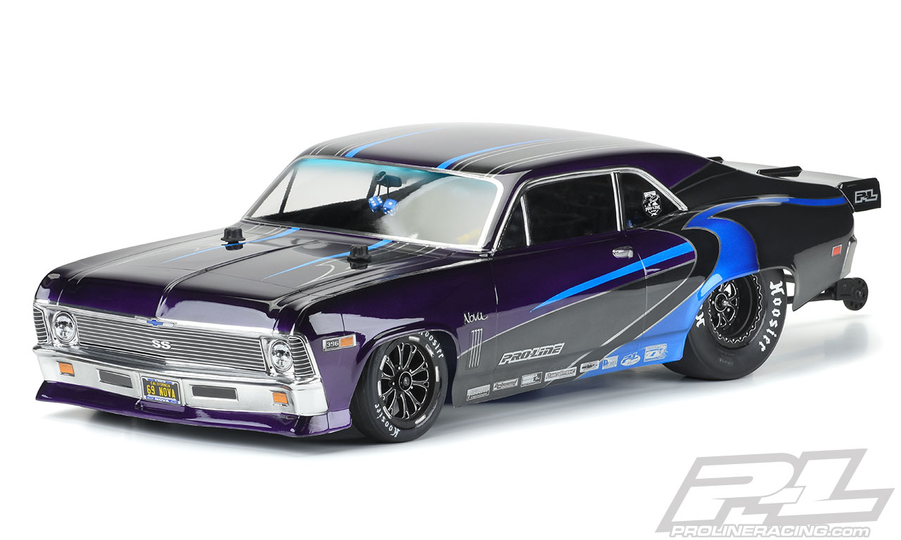PRO-3531-00 1969 Chevrolet Nova Clear Body for Slash 2wd Drag Car & AE DR10 (ใส่ได้กับ Slash2WD,Slash4X4 โดยไม่ต้องเปลี่ยนเสาบอดี้)