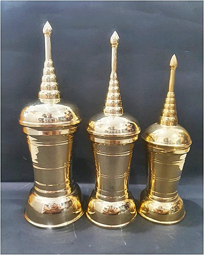 โกศทองเหลืองทรงอ้วน โกศทองเหลือง ตามขนาด