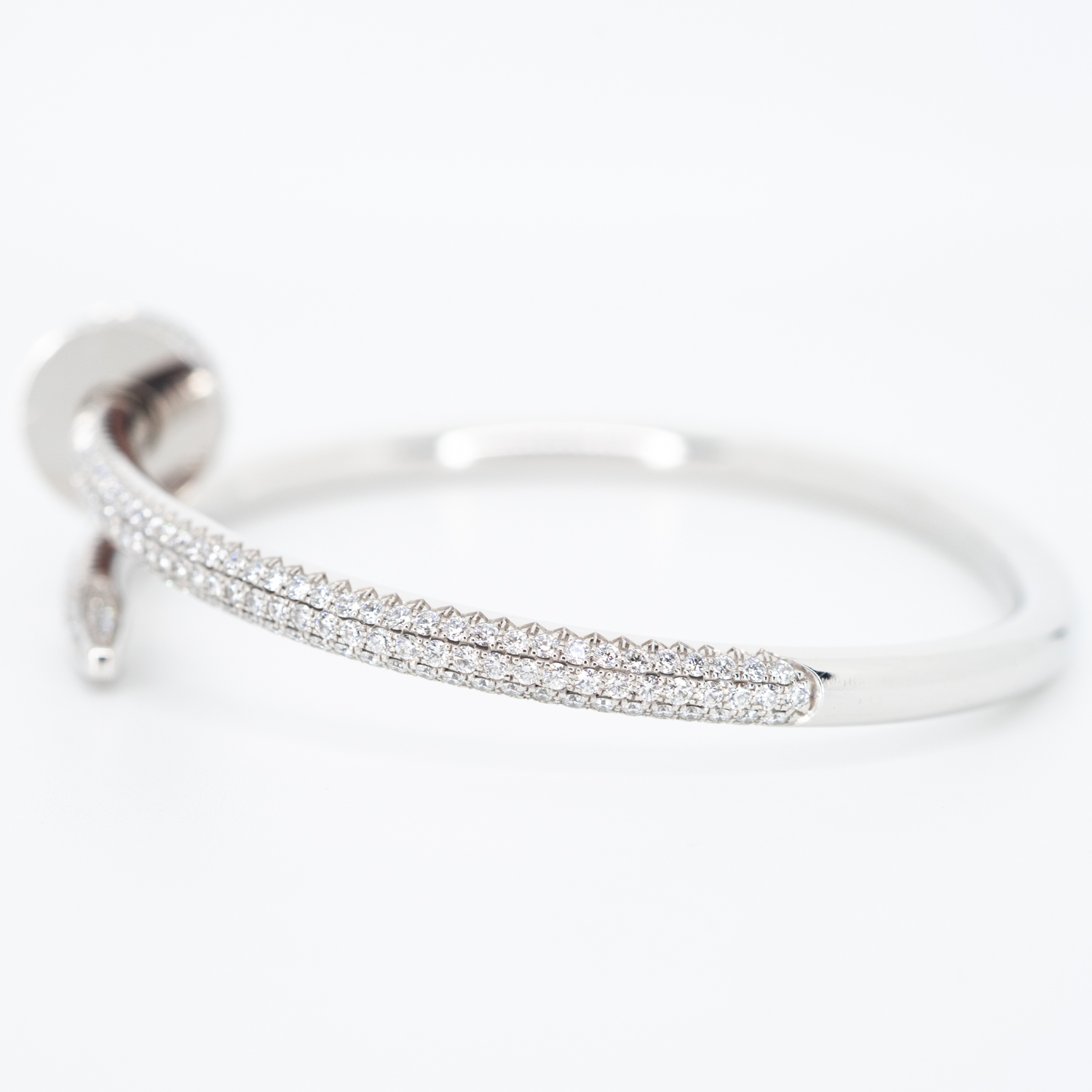 **Sold** แหวน Cartier Juste Un Clou Bracelet with Pave Diamond ทองขาว18K ไซส์ 16# (Used) +กล่องและการ์ดไทย2022