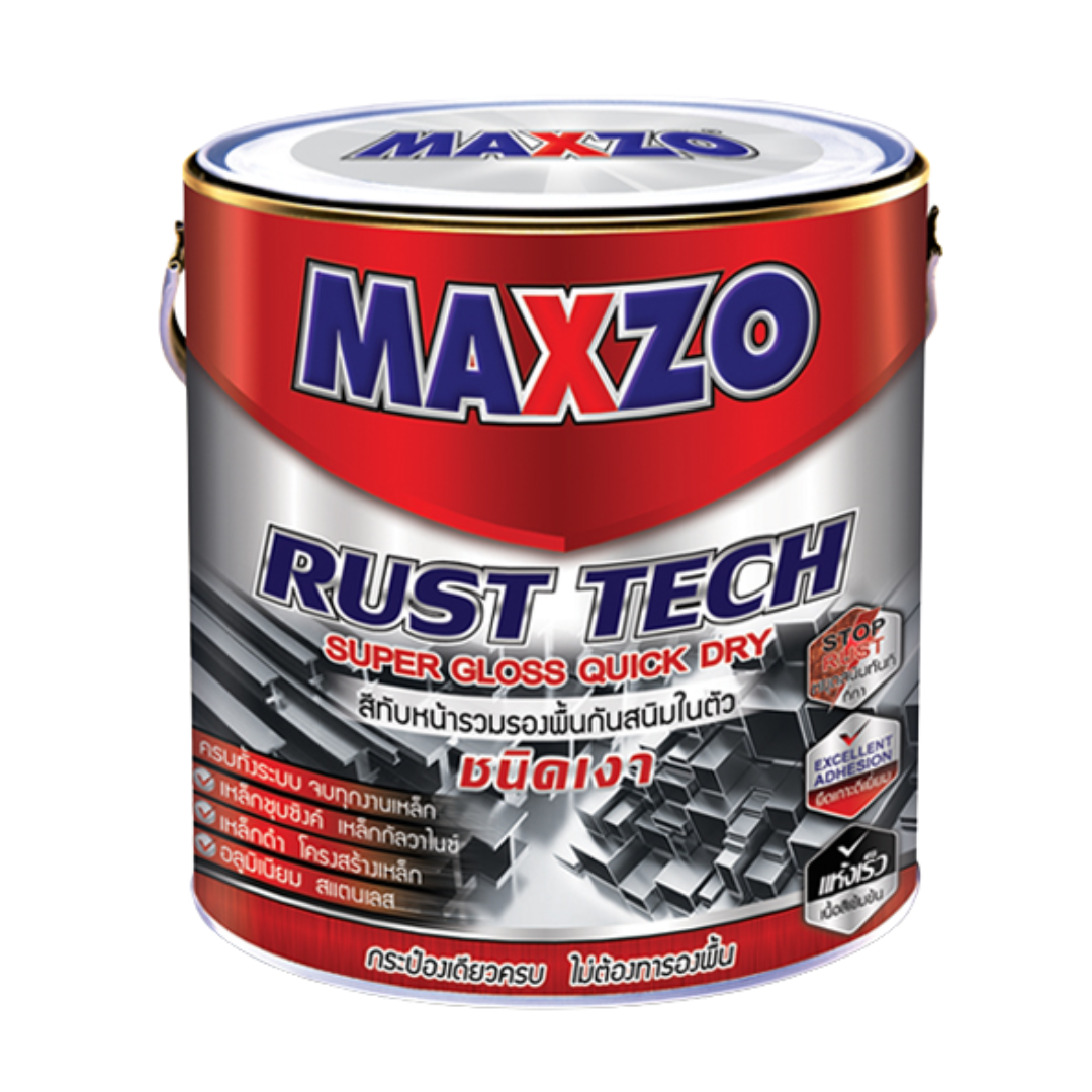 สีทาเหล็ก ชนิดกึ่งเงา 2 IN 1 MAXZO
