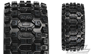 PRO-10131-13 Badlands MX43 Pro-Loc All Terrain Tires Mounted for X-MAXX Front or Rear, Mounted on Impulse Pro-Loc Black Wheels with Stone Gray Rings