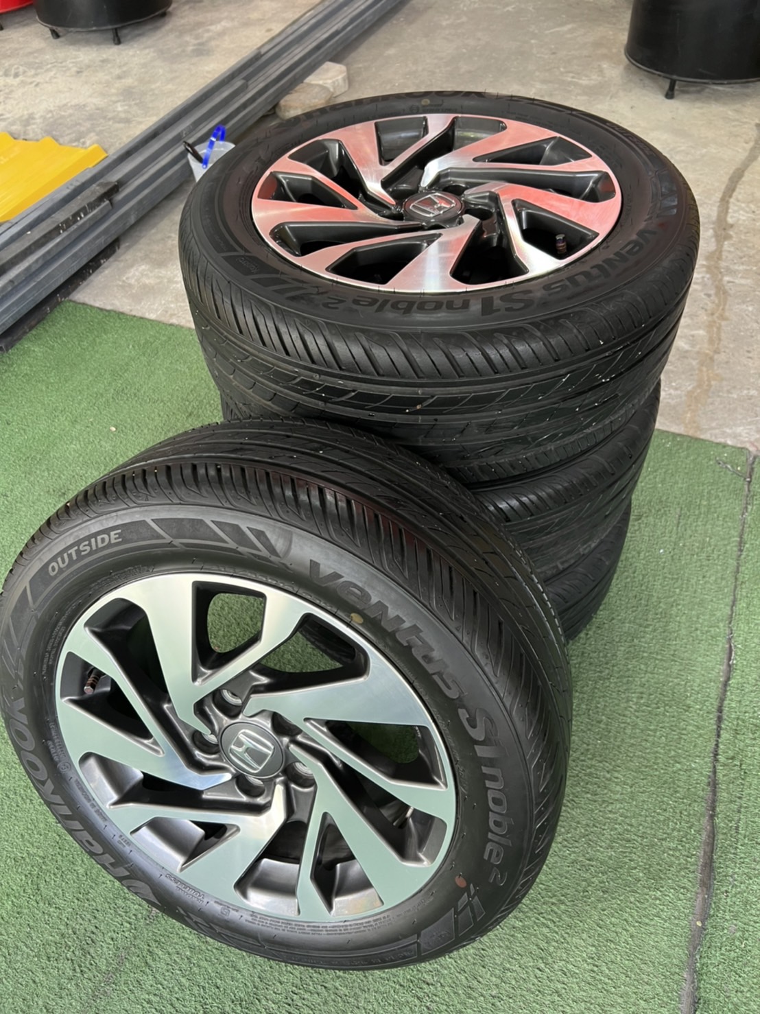 ล้อเดิม Honda Civic ขอบ16 พร้อมยาง Hankook S1 215/55/R16