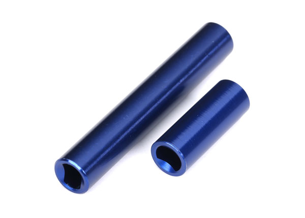 9852-BLUE Driveshafts, center, female, 6061-T6 aluminum (blue-anodized) (front & rear) (for use with #9751 metal center driveshafts) (fits 1/18 TRX-4M™ vehicles with 162mm wheelbase) สำเนา